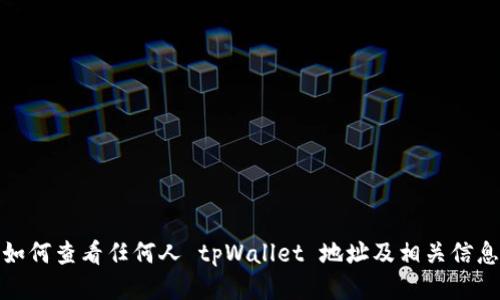 如何查看任何人 tpWallet 地址及相关信息